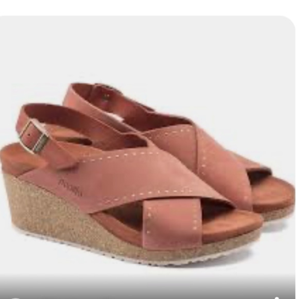 New Birkenstock Papillio Samira coral red sandals sz 7m 38 $150